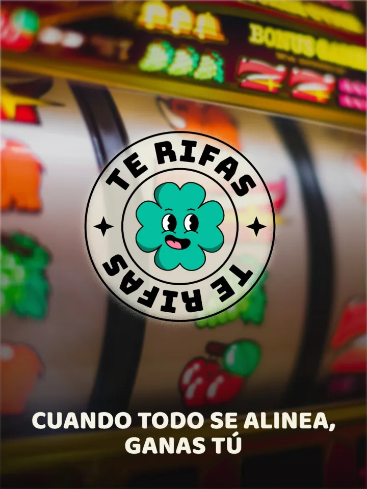 Te Rifas — sello sobre la máquina